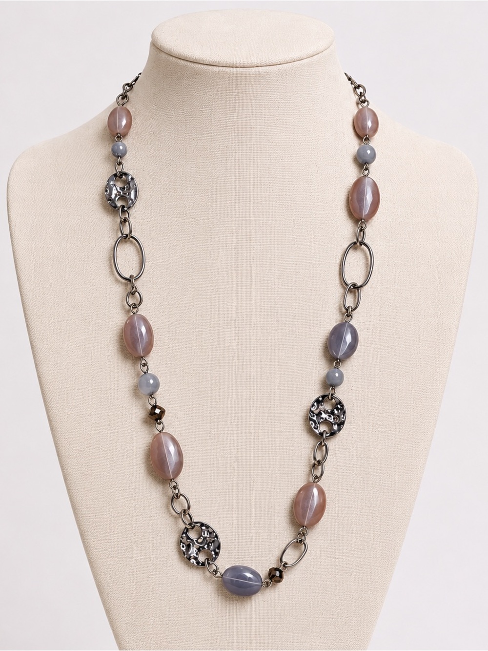 Lia Sophia Elegant Silver, Taupe and Gray Women's Necklace